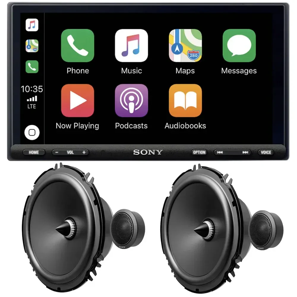 Автомагнитола Sony XAV-AX7000 6.95" (набор) с акустикой 6.5" Sony XS162GS