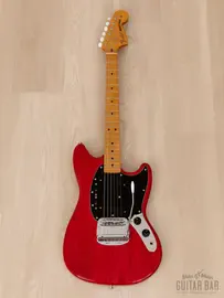 Электрогитара Fender Mustang ‘77 Vintage Reissue MG77 Trans Red Ash Body Japan 2010