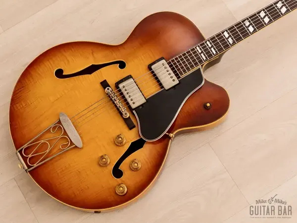 Полуакустическая гитара Gibson ES-350T Hollowbody Sunburst USA 1958 w/PAF Pickups, Case