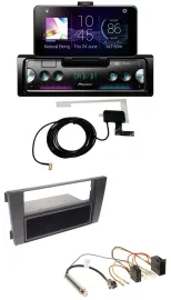 Автомагнитола для Audi A6 C5 2001–2005 Pioneer DAB, Bluetooth, MP3, USB, ISO
