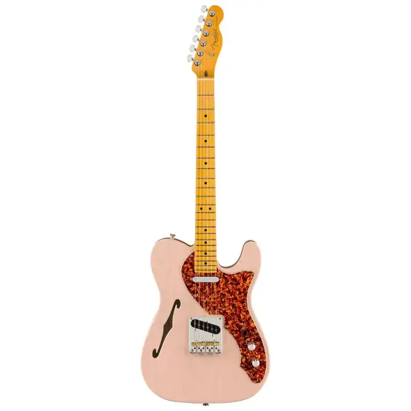 Электрогитара полуакустическая Fender American Professional II Thinline Telecaster Transparent Shell Pink