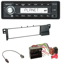 Continental USB MP3 AUX 1DIN Autoradio für BMW 3er E46 (Quadlock)