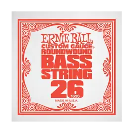 Струна для бас-гитары Ernie Ball P01626, сталь никелированная, круглая оплетка, калибр 26