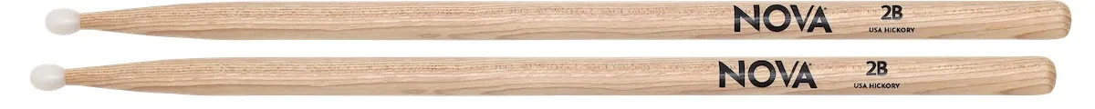 Барабанные палочки Vic Firth Nova 2BN нейлоновый наконечник (набор, пара)