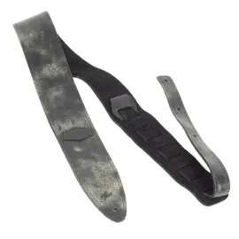 Souldier Torpedo 2.5" Distressed Leather Guitar Strap - Black