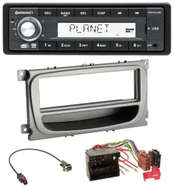 Continental MP3 AUX USB DAB 1DIN Autoradio für Ford Focus Galaxy C-Max ab 2007 s