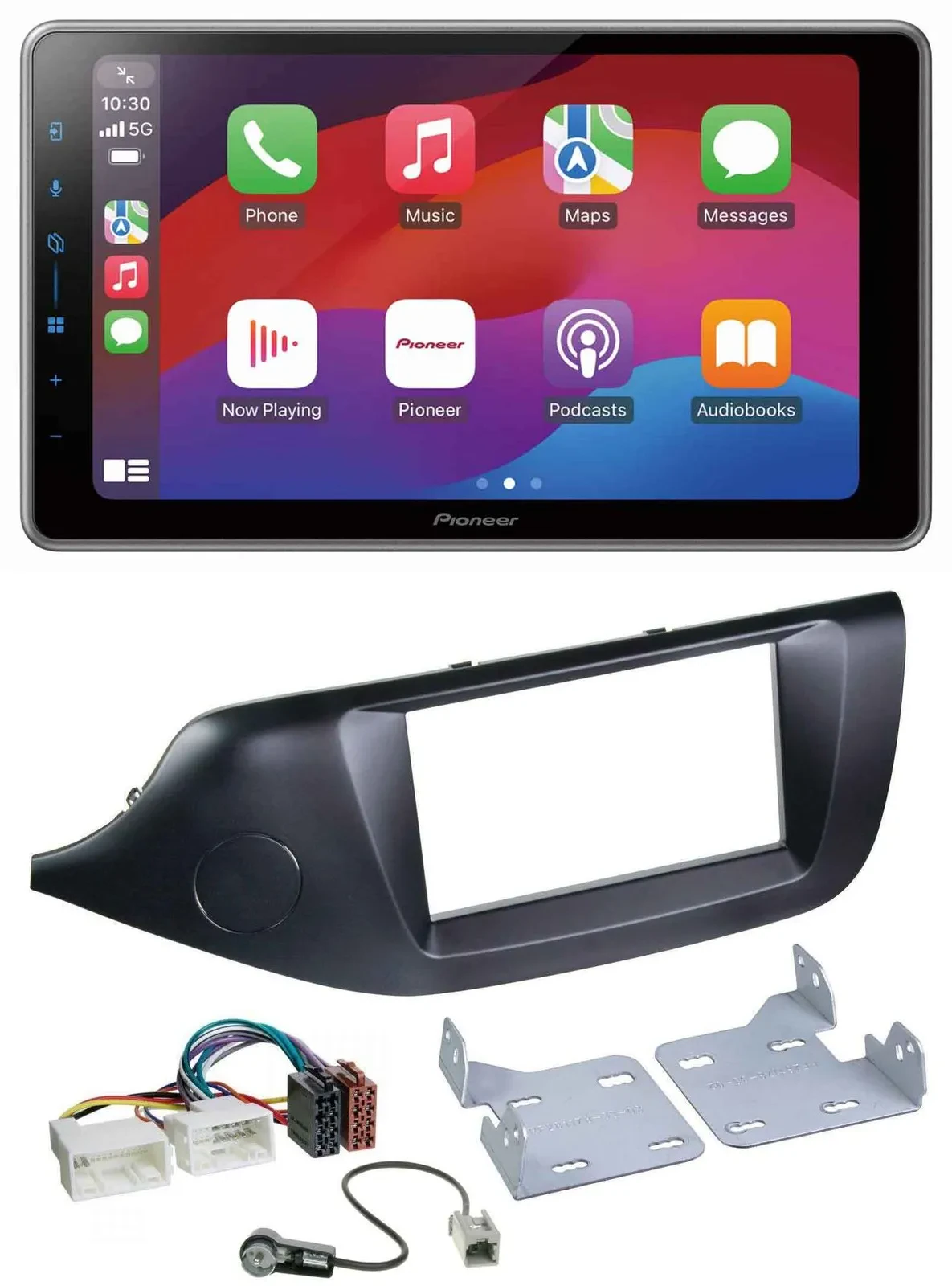Автомагнитола Pioneer 2-DIN, DAB, Bluetooth, USB, для Kia Ceed (с 2012), черная