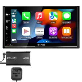 Kenwood eXcelon DMX809S 6.8” Double DIN Receiver w/ Sirius XM Tuner