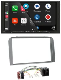 JBL USB 2DIN MP3 Bluetooth AUX Autoradio für Alfa Romeo 147 GT 00-10 silber