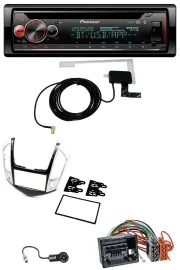 Pioneer DAB CD MP3 USB Bluetooth Autoradio für Chevrolet Cruze 2011-2016 silber