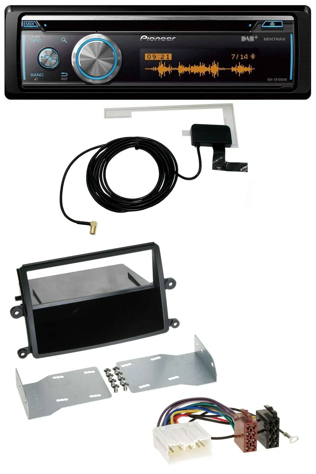 Автомагнитола для Mitsubishi L200 (KAOT, с 2006) Pioneer Bluetooth, DAB, MP3, USB, CD