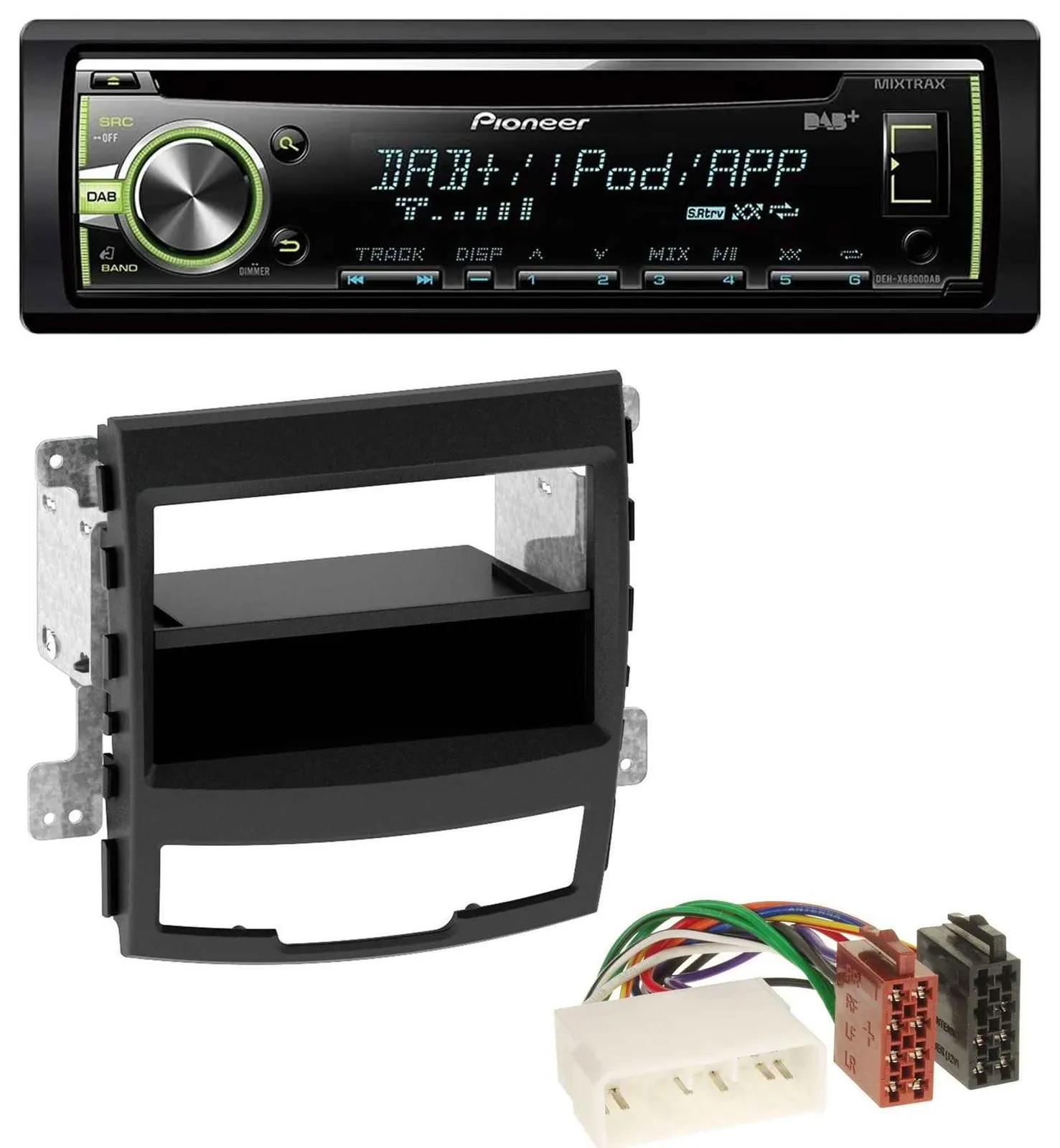 Pioneer DAB USB MP3 AUX CD Autoradio für SsangYong Korando CK 2010-2013