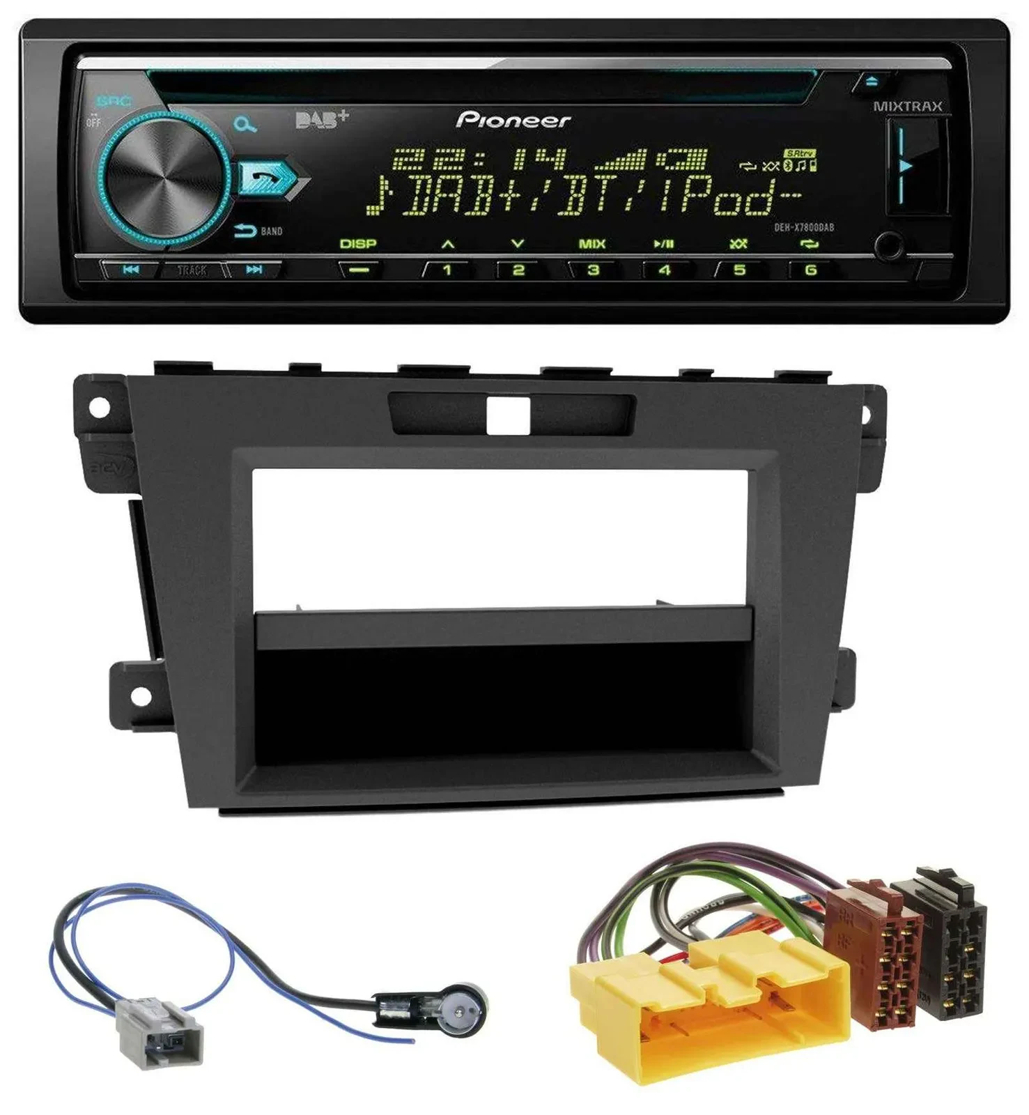 Pioneer DAB MP3 CD USB Bluetooth Autoradio für Mazda CX-7 (2009-2013)