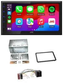 Автомагнитола для Alfa Romeo 159/Brera/Spider (с 2005) JVC 2-DIN, Bluetooth, DAB, USB, MP3