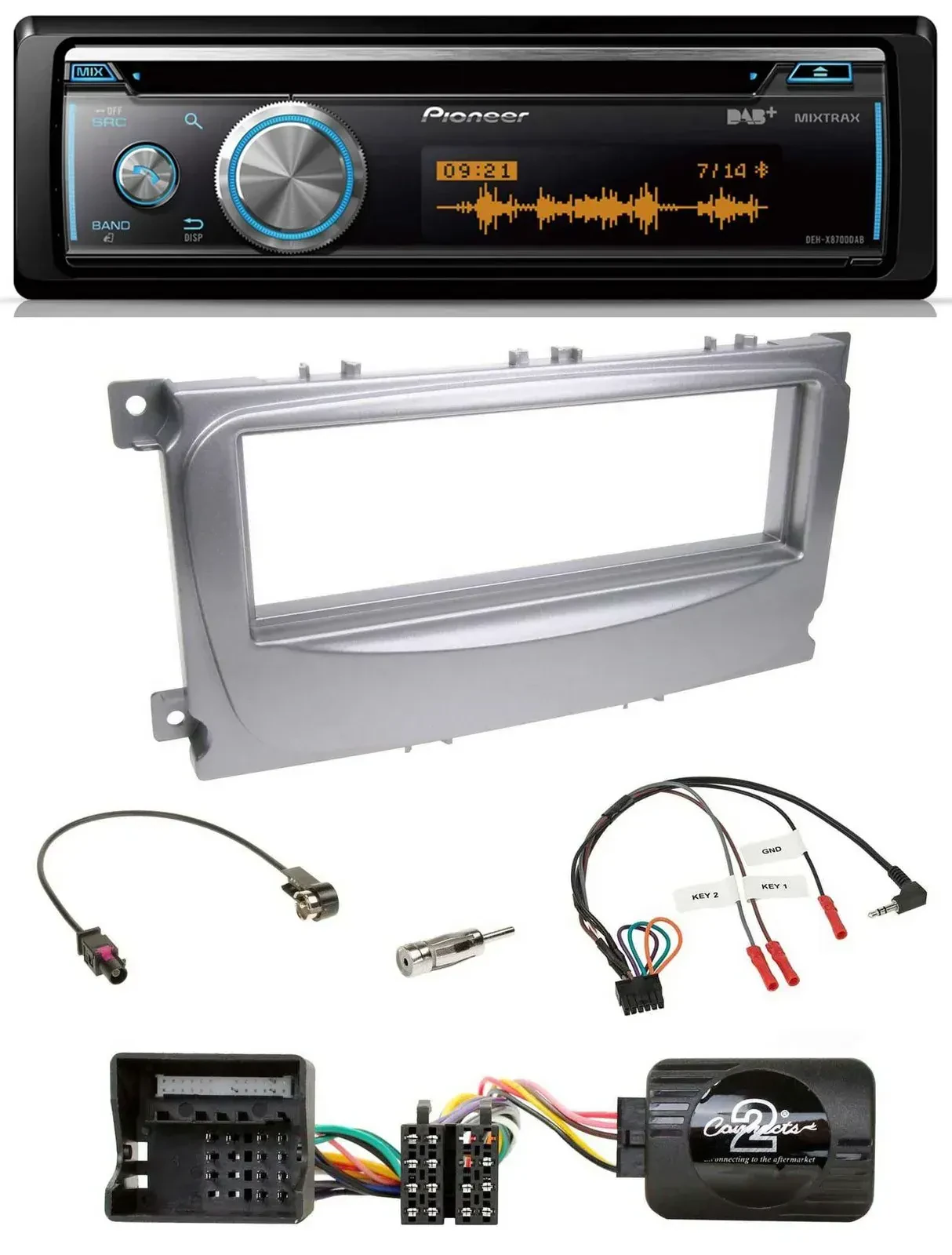 Автомагнитола для Ford S-Max/Mondeo 2007–2014 Pioneer DAB USB CD Bluetooth