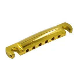 Струнодержатель для электрогитары Advanced Plating Pinnacle Locking Stop Bar Tailpiece AP-1148G золотой