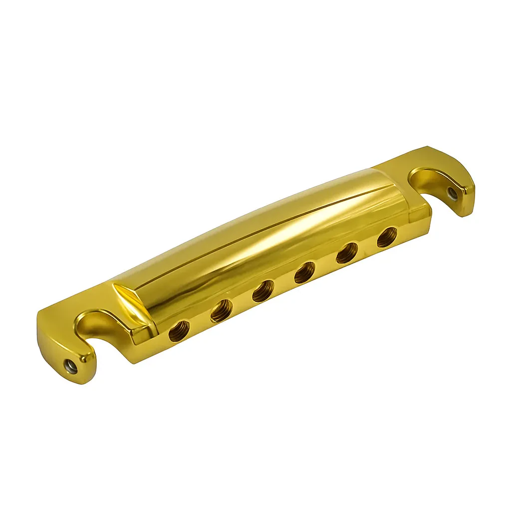 Струнодержатель для электрогитары Advanced Plating Pinnacle Locking Stop Bar Tailpiece AP-1148G золотой
