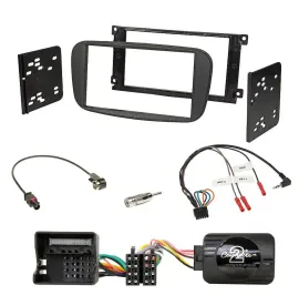 Einbauset Lenkradadapter Doppel DIN Autoradio für Ford S-Max Mondeo 2007-2014 sc