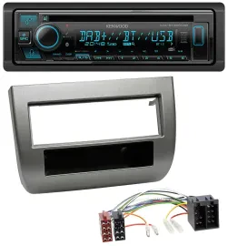 Kenwood Bluetooth DAB CD MP3 USB Autoradio für Lancia Y (843 03-11) anthrazit