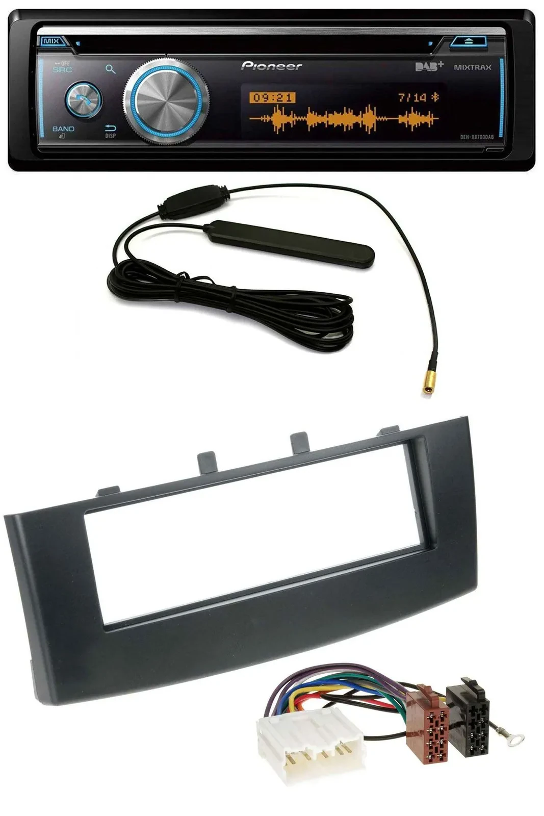 Автомагнитола для Mitsubishi Colt (с 2009) Pioneer CD, USB, Bluetooth, DAB, MP3