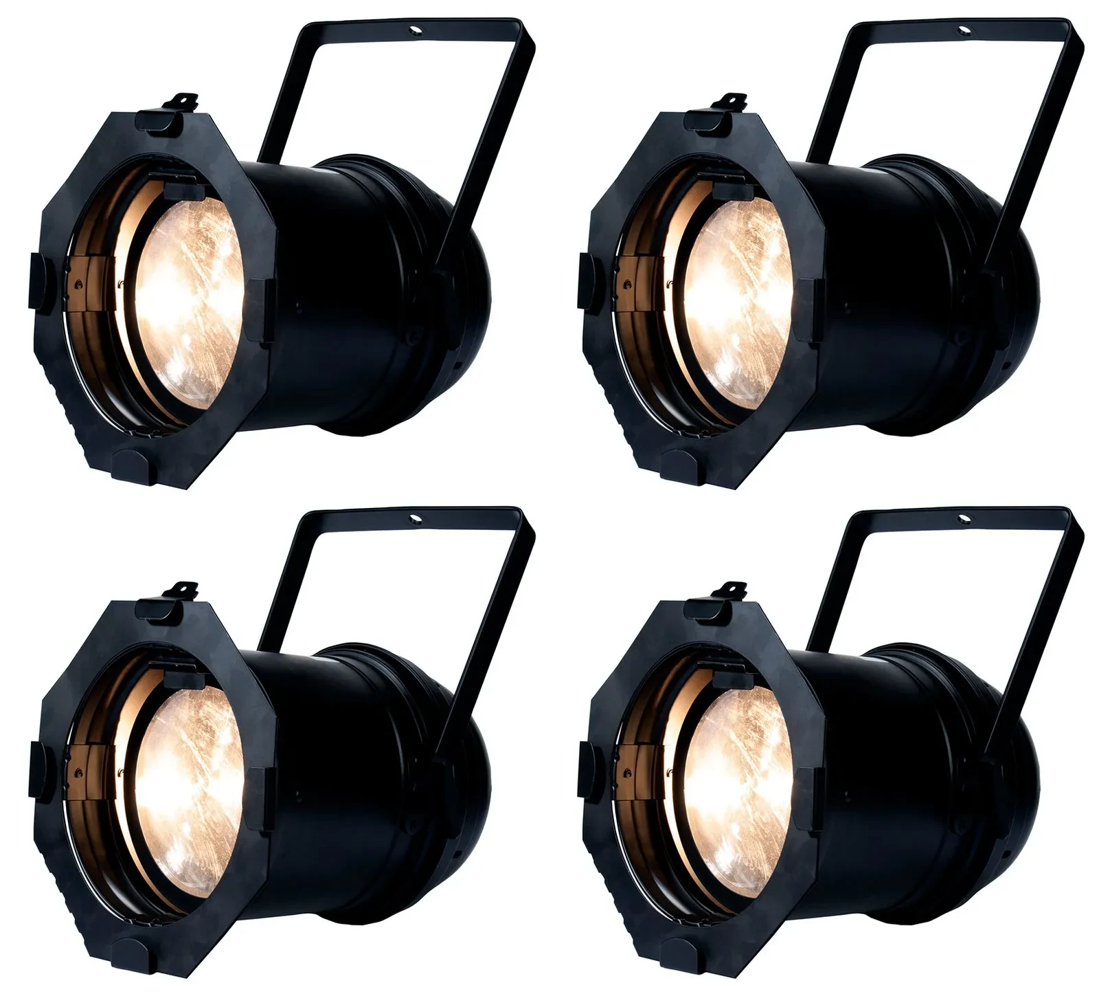 (4) American DJ ADJ PAR Z100 3k 100W Warm White COB LED DMX Par Can Stage Lights