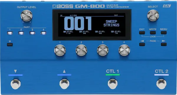 Синтезатор для электрогитары Boss GM-800 Guitar Synthesizer Pedal w/Power Supply