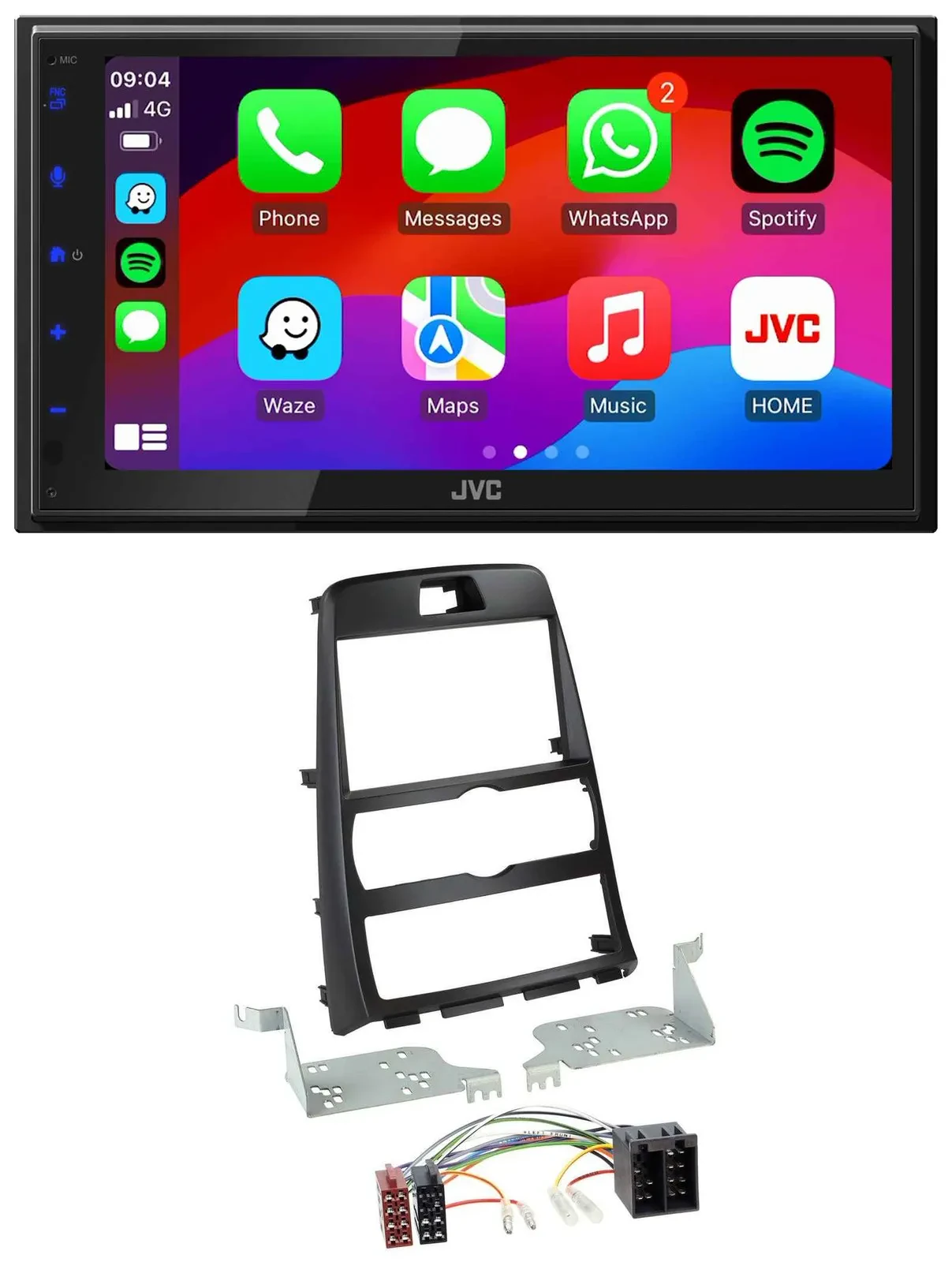 Автомагнитола для Hyundai Genesis BK (2010–2012) JVC 2DIN, Bluetooth, DAB, USB, MP3