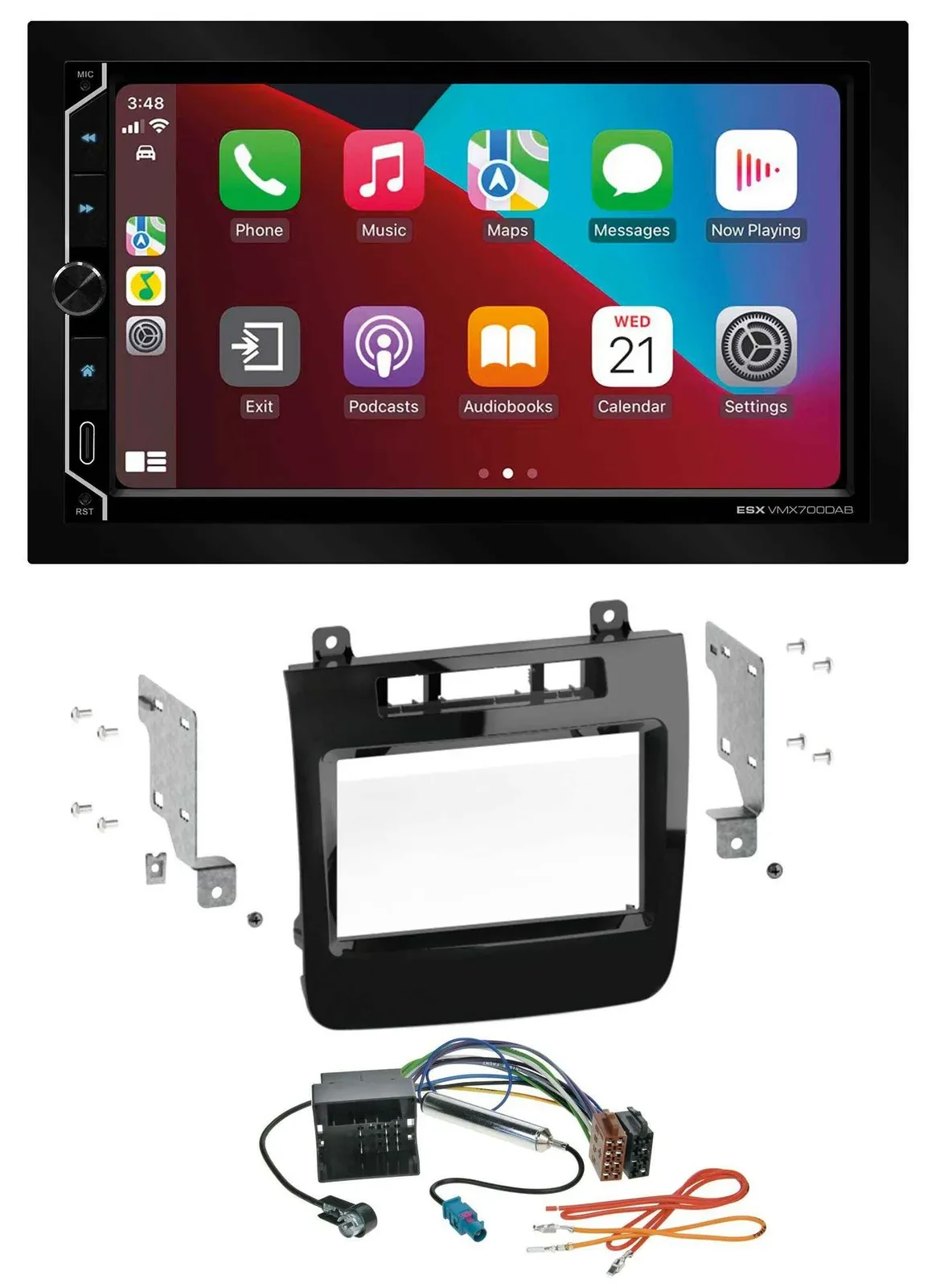 Автомагнитола для VW Touareg (2010–2014) ESX 2-DIN DAB USB MP3 Bluetooth