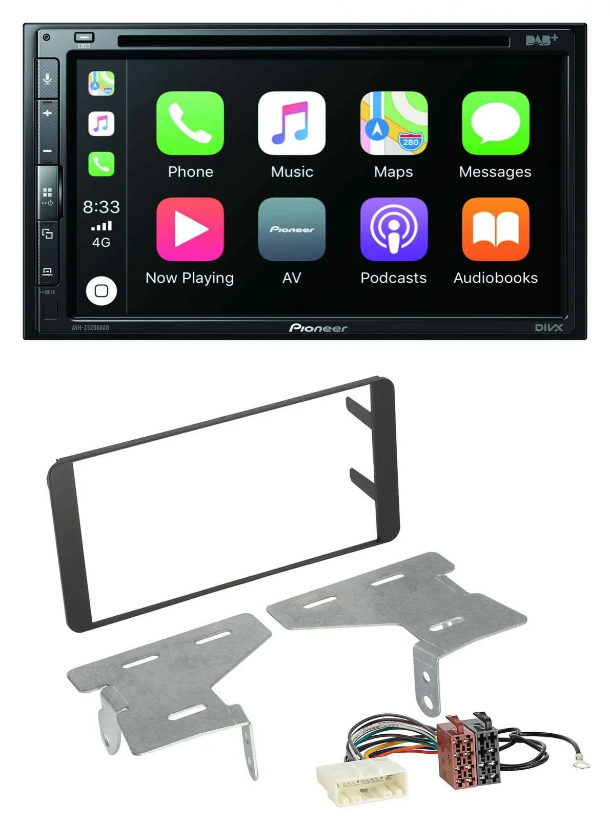 Автомагнитола Pioneer 2DIN DVD MP3 DAB Bluetooth USB для Subaru BRZ (с 2012)