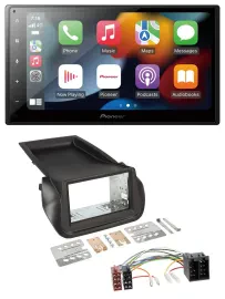 Pioneer DAB Bluetooth 2DIN USB MP3 Autoradio für Citroen Nemo Fiat Fiorino Peuge