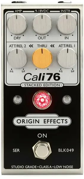 Педаль эффектов для электрогитары Origin Effects Cali76 Stacked Edition Compressor