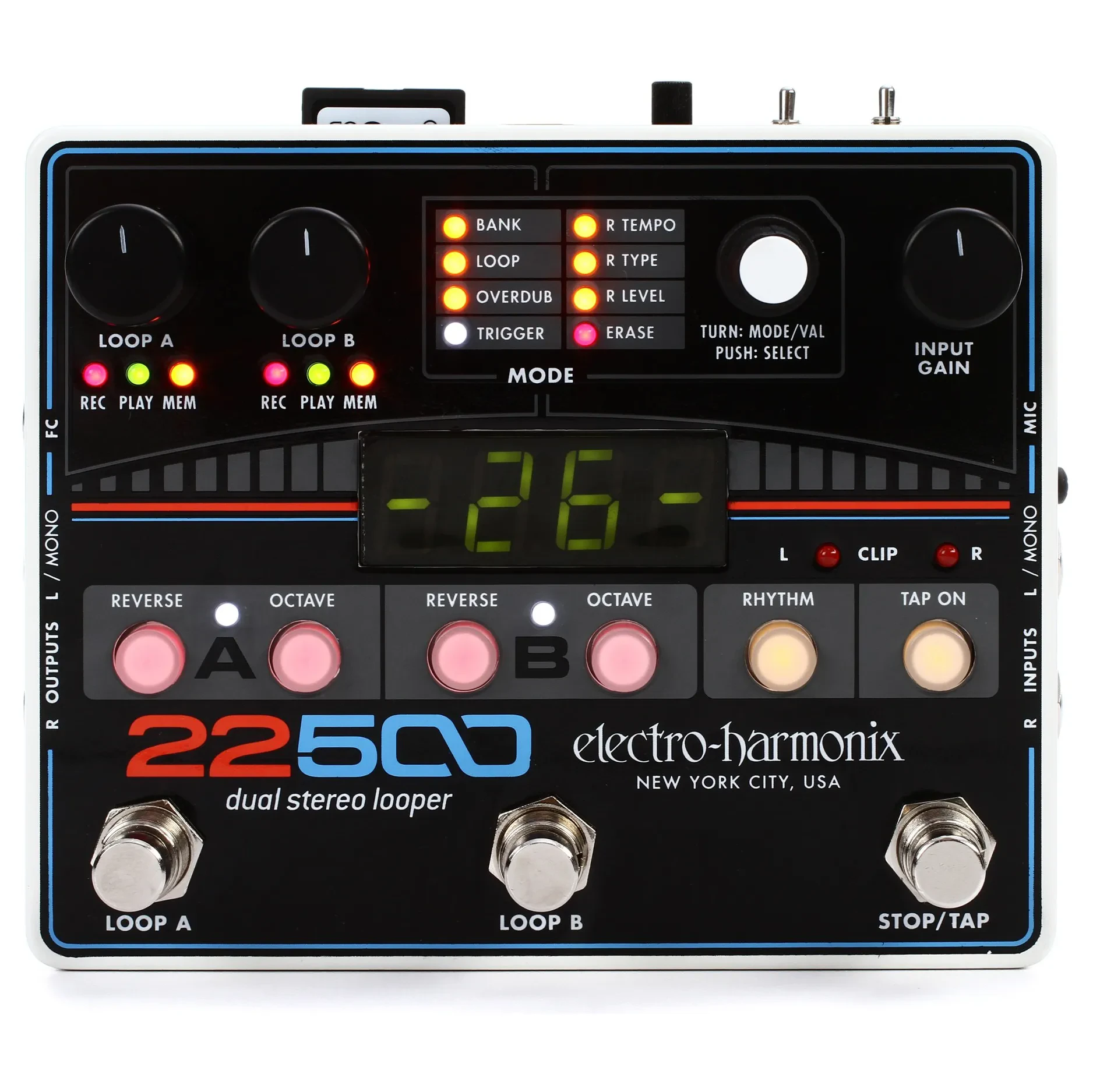 Педаль эффектов для электрогитары Electro-Harmonix 22500 Dual Stereo Looper