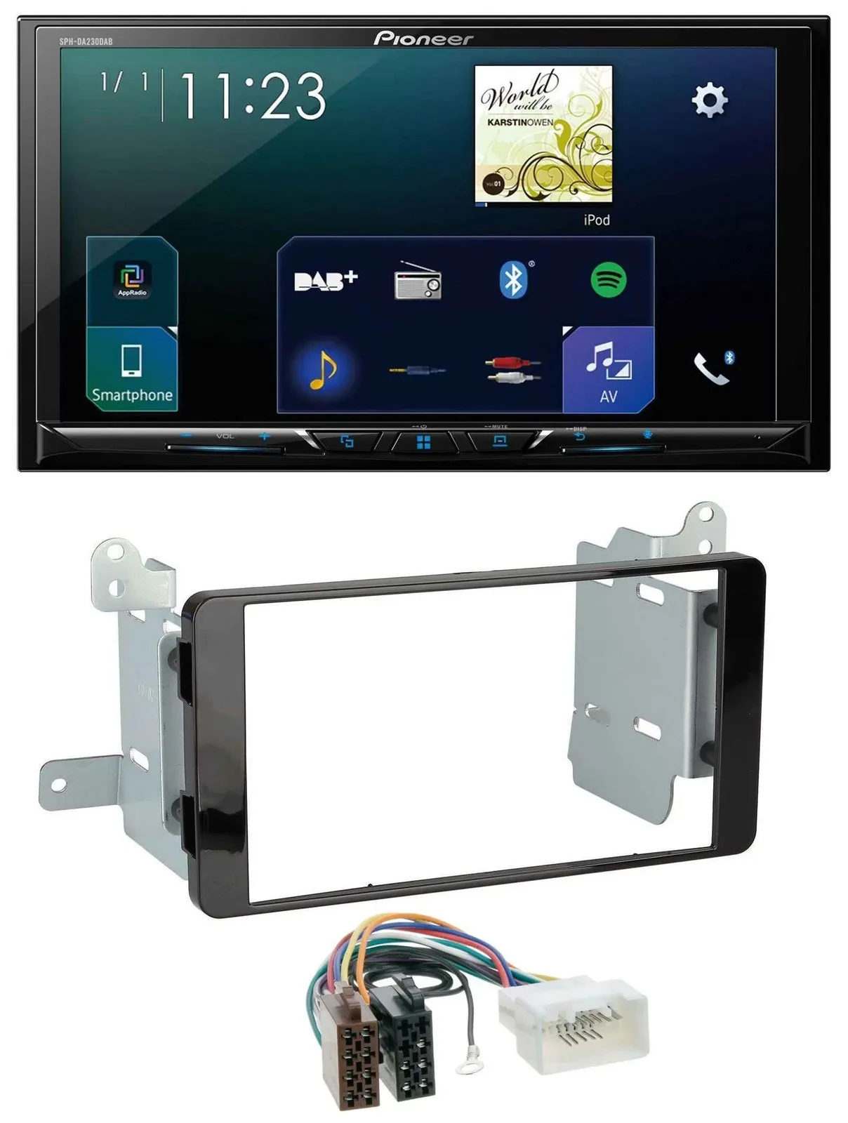 Pioneer MP3 Bluetooth USB 2DIN DAB Autoradio für Fiat Fullback Mitsubishi L200 a