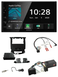 Kenwood Bluetooth Lenkrad DAB USB 2DIN Autoradio für Chevrolet Cruze ab 2016 kla