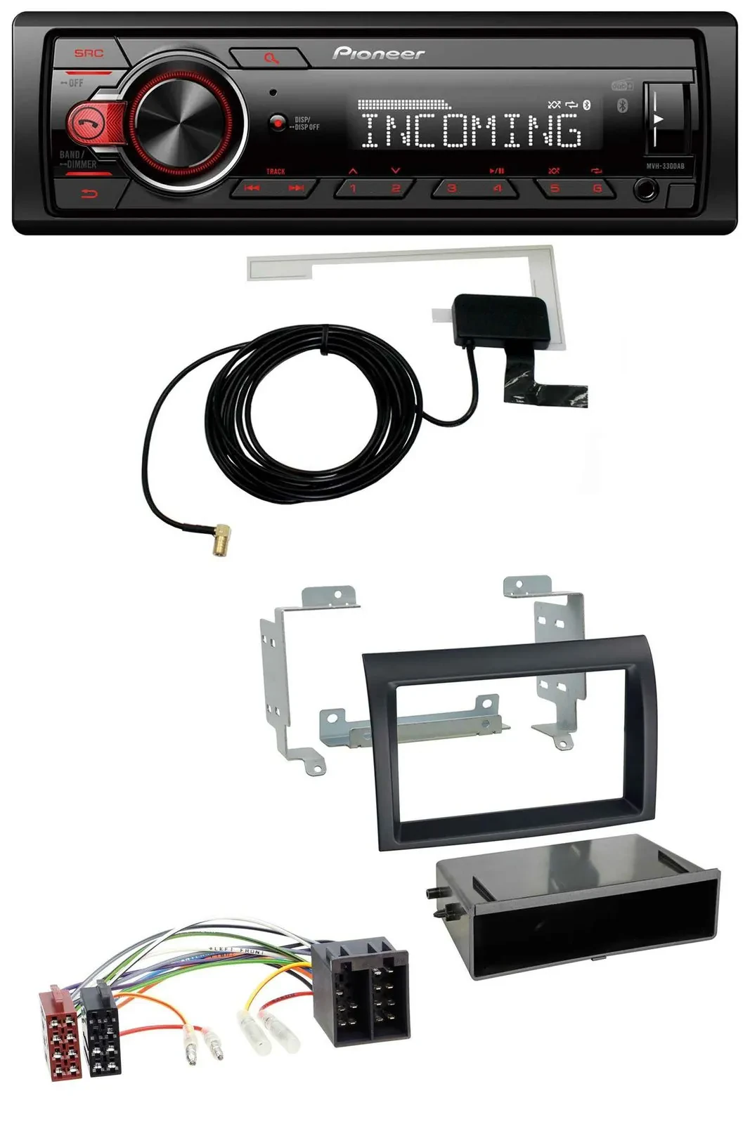 Автомагнитола для Citroen Jumper/Fiat Ducato (2006–2011) Pioneer USB, MP3, DAB, Bluetooth, черная