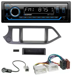 Blaupunkt MP3 Bluetooth USB AUX Autoradio für Kia Picanto ab 2011 ohne Start-Sto