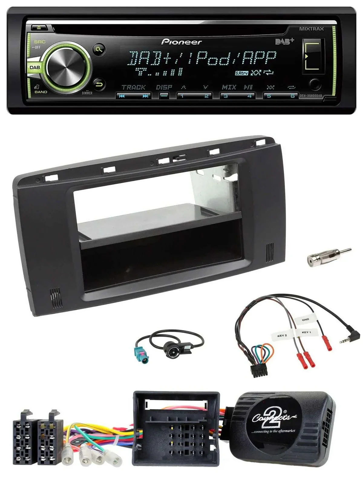 Pioneer DAB USB MP3 Lenkrad CD Autoradio für Mercedes R-Klasse W251 2006-2012