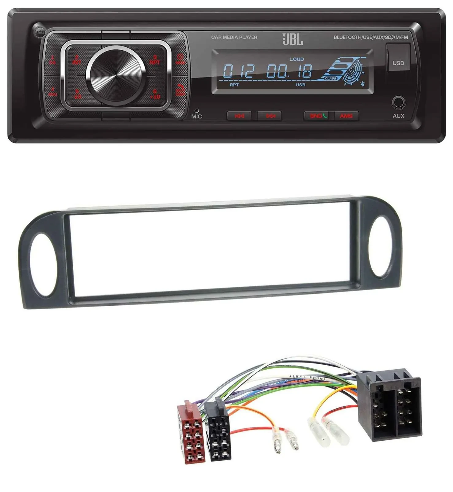 Автомагнитола для Citroën C5 (до 2004) JBL Bluetooth, USB, SD, AUX, MP3