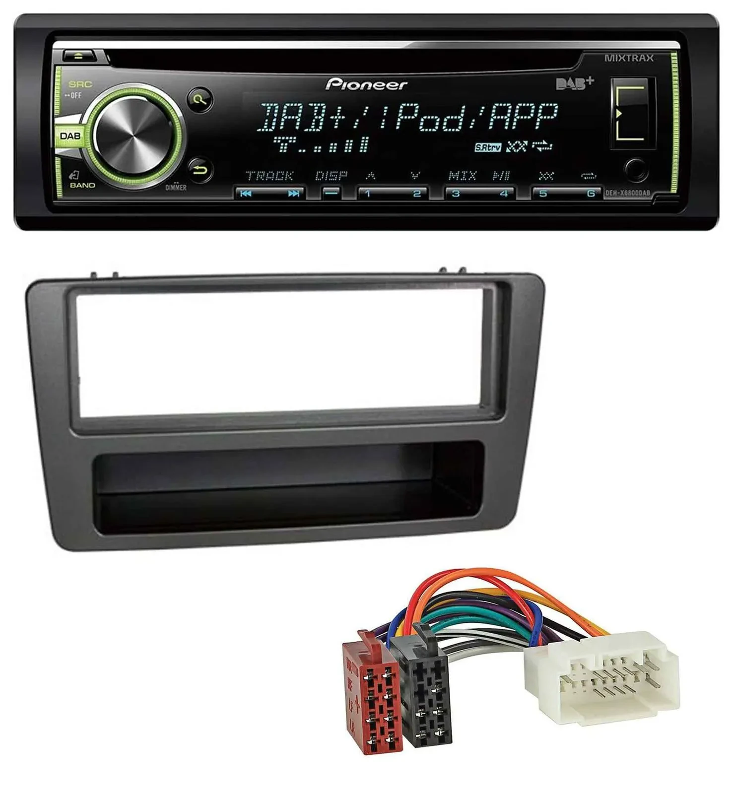 Pioneer DAB USB MP3 AUX CD Autoradio für Honda Civic 01-03 man. Klima anthrazit