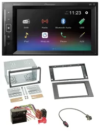 Pioneer DAB MP3 2DIN Bluetooth USB Autoradio für Ford C-Max Galaxy S-Max 03-07 a