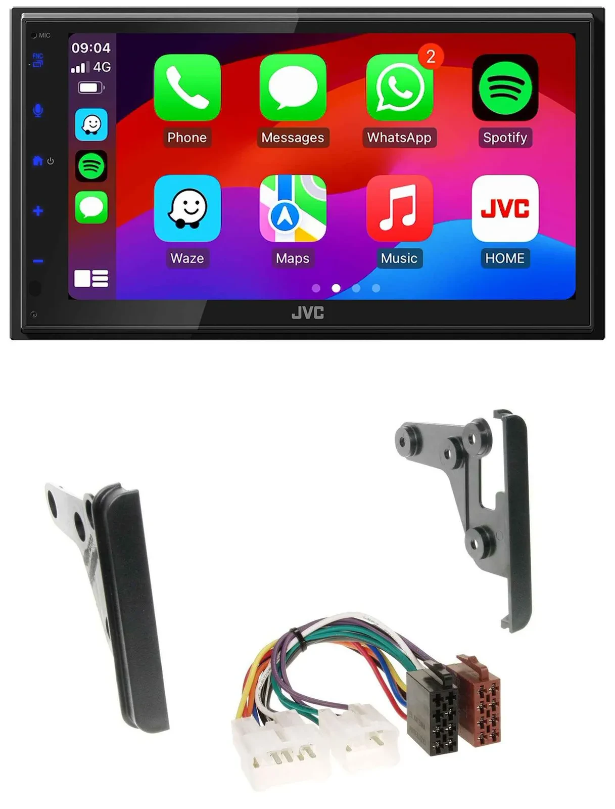 Автомагнитола для Toyota Tundra/Celica/FJ JVC 2-DIN Bluetooth USB MP3 DAB