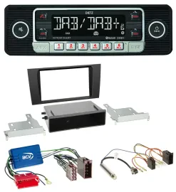 Dietz USB DAB MP3 Bluetooth Autoradio für Audi A4 B5 99-01 Symphony Aktivsystem