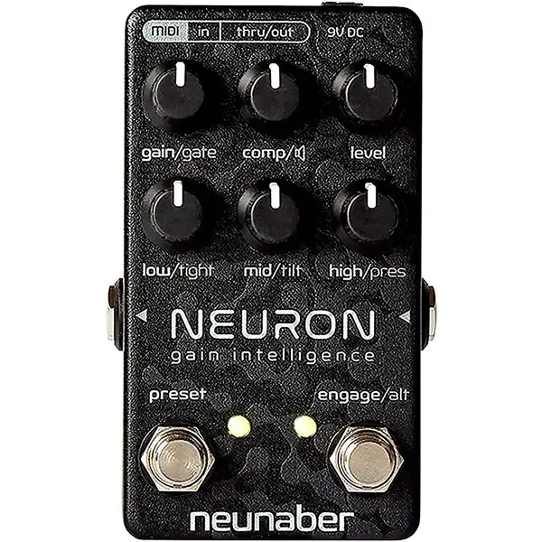 Педаль эффектов для электрогитары Neunaber Neuron Gain Intelligence Dynamic Multistage Guitar Preamp Pedal Black