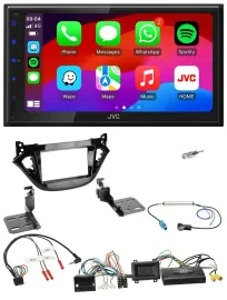 JVC Bluetooth 2DIN Lenkrad DAB USB Autoradio für Opel Adam Corsa E 2017-2019