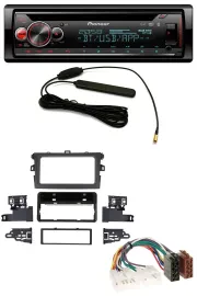 Автомагнитола для Toyota Corolla 2009–2012 Pioneer USB DAB MP3 Bluetooth CD серебристая
