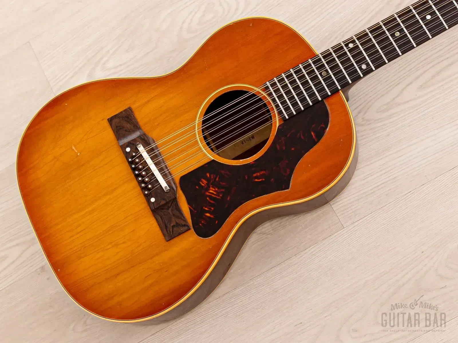 1964 Gibson B-25-12 Vintage 12 String Acoustic Guitar Sunburst w/ Case
