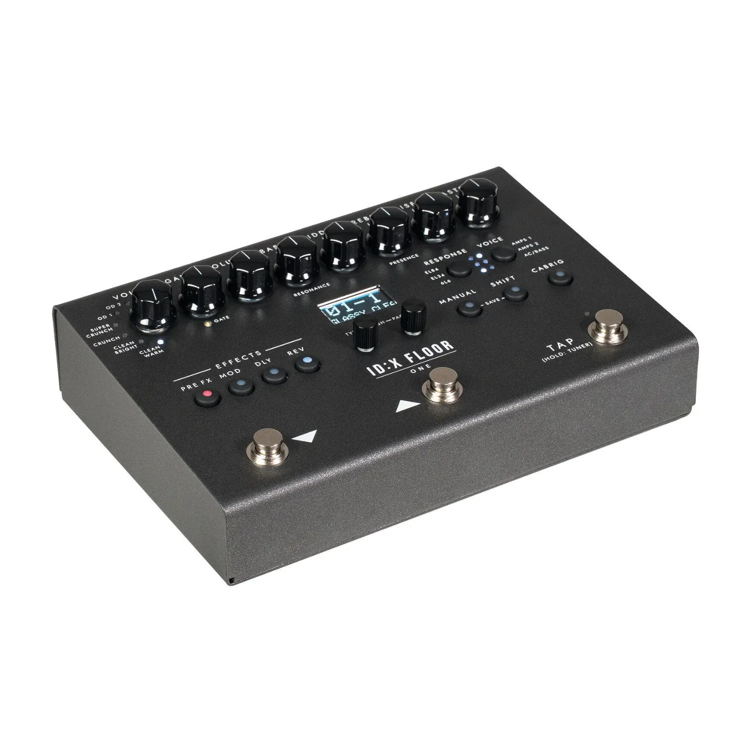 Blackstar ID X Floor One Multi Effects Pedalboard with Amp Modeling (Black)
