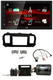 JVC USB Bluetooth Lenkrad DAB 2DIN Autoradio für Toyota Proace Citroen Jumpy ab