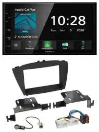 Kenwood Bluetooth MP3 DAB USB 2DIN Autoradio für Hyundai ix35 (ab 2013)