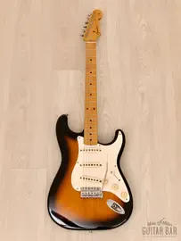 Электрогитара Fender Stratocaster 1957 Vintage Reissue ST57-900 SSS Sunburst w/gigbag Japan 1989